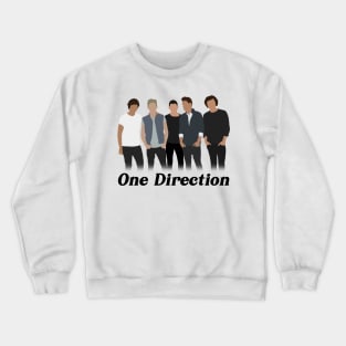 one direction flat Crewneck Sweatshirt